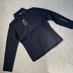 J. Lindeberg Everly Insulated Rain Jacket Black Golf New NWT - Small